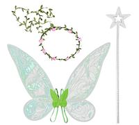 Alas de Elfo Mariposa,Alas de Hadas,Alas de Cuento de Hadas,Disfraz Alas de Ángel,Alas de Mariposa Juego de Princesa Regalos de Cumpleaños,para Carnavales,Carnavales y Fiestas Temáticas