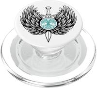 Alas de Espada, árbol Celta, Vikingo, mitología del Guerrero nórdico PopSockets PopGrip para MagSafe
