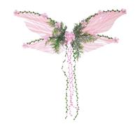 Alas de F-orest de Halloween para Mujeres y niñas, alas de Mariposa Creativas con decoración de Flores y Hojas 3D, alas de Mariposa de de Flores para niñas, diseño Floral de Hojas de Vid