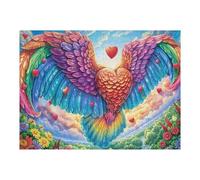 Alas de fénix arcoíris Flores Rompecabezas 500 Piezas Cartón para Toda La Familia Juego Compartir Estimulación Cognitiva Regalo Fin De Año Mejor Valorado 500 PCS