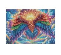 Alas de fénix Brillo Atardecer Puzzle 300 Piezas Cartón Blanco Premium para Expertos Eventos Team Building Ejercita La Mente Hobby Y Ocio 300 PCS