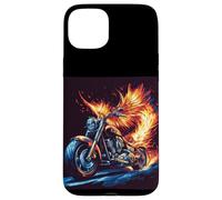 Alas de fénix con Motocicleta Genial para los fanáticos de Freedom Bikes Carcasa para iPhone 15 Plus