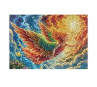 Alas de Fénix en el Resplandor del Atardecer Rompecabezas 300 Piezas Cartón Resistente para Mayores Mejora Atención Entrenamiento Memoria Diversión Grupal Detalle De Regalo 300 PCS