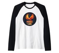 Alas de fuego traje para los amantes del fénix de las cenizas Camiseta Manga Raglan