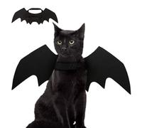 Alas de gato | Disfraz de gato alas de murciélago para Halloween, accesorios de fieltro para acariciar ropa de animales, disfraz, cosplay, gatito, cachorro, fiesta, fiesta, Halloween, decoración