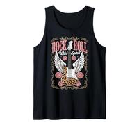 Alas de Guitarra Rock and Roll Wild Spirit para Mujer Camiseta sin Mangas