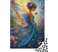 Alas de Hada Jardín Fantasía Puzzle de 1000 Piezas Papel para Adultos Escena Mariposas Relajación Regalo Familia 52x38cm/1000pcs