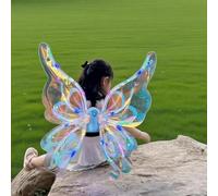 Alas de hadas iluminadas para niñas, alas de mariposa eléctricas, disfraz de hadas de alas móviles para niños y niñas, cumpleaños, Halloween, Navidad, fiesta, decoración de princesa, ideas de regalo