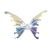Alas de Hadas LED, Alas de Mariposa Brillantes que Cambian de Color con Patrón Degradado para Fiesta de Cumpleaños de Halloween, de Plástico para Adultos y Niños
