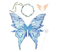 Alas de hadas para adultos accesorios de disfraces de Halloween y cosplay | Alas de ángel y mariposa para niñas para desfile, evento, mascarada, disfraces, cumpleaños, fiesta, actuación, ses