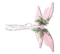 Alas de hadas para adultos y mujeres, alas de mariposa para niños con flores y hojas 3D decoración | Accesorios de disfraz para niñas y mujeres Halloween actuaciones en escenario eventos