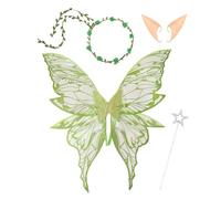 Alas de hadas para niñas - Alas de ángel para niñas y mujeres, alas de mariposa, accesorios de disfraz para cumpleaños, bodas, fiestas de maquillaje, cosplay y juego de princesas