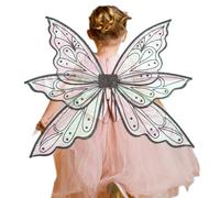 Alas de Halloween, la Princesa Dore Girl sueña con Convertirse en una Princesa de Hadas. Borde de Alambre Duro Resistente al | Mariposa Fairy Disfraz de Halloween Angel Wing Accesorios de Ropa de