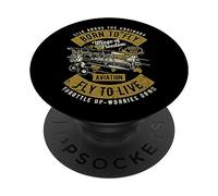 Alas de la Libertad Retro Vintage Aviación Aviación Diseño PopSockets PopGrip Adhesivo