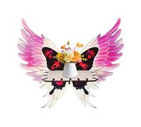 Alas de mariposa Esquina - Ángel Decorativo Soporte de Exhibición de Madera | Boho Home Wall Decor Floating Stock Rack, Soporte Organizador Para Sala de Estar Dormitorio Juguetes Planta