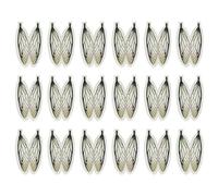 Alas de montaje de moscas, señuelos de pesca con mosca de trucha - Alas de mosca realistas y cebos de pesca, adhesivo para atar moscas al diseño compacto, para amigos de la f