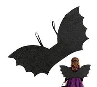 Alas de Murciélago Adulto Cinta Elástica Negra Disfraces Cosplay Accesorios | Alas de Murciélago Vampiro Para Fiestas, Carnaval, Casa Embrujada, Fiesta, Rol, Mascarada, Atrezzo