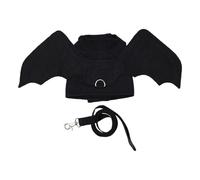 Alas de murciélago para perros, arnés de Halloween, disfraz ajustable para mascotas, collar de cosplay con cuerda, ajuste ligero y cómodo con escenario, pequeño, mediano, todas las razas, hogar