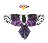 Alas de pájaro - Loro águila de tela de gasa Águila, correas ajustables | Disfraz, lindos niños de ocho años, incluida la , accesorio de de Halloween, fl ligero
