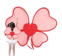 Alas de para niñas, juego de rol, suministro de disfraz para niñas pequeñas, alas de amor para niños pequeños