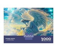 Alas del Ángel Rompecabezas Clásico Antiestrés, Alas Angélicas Arte Divino Cartón Resistente, Concentración, Actividad After-School, Regalo De Cumpleaños Sorpresa 70x50cm/1000pcs