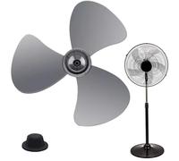 Alas del ventilador de 40 cm, 3 hojas, ventilador de mesa, ventilador de pie, ventilador de mesa, accesorios de repuesto con cubierta de tuerca, accesorios de ventilador eléctrico para el hogar