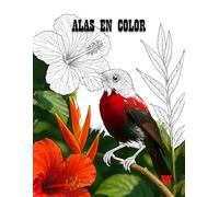 Alas en Color: Libro para Colorear Aves: Explora 50 ilustraciones únicas de aves con páginas negras entre cada una para una experiencia relajante de coloración.