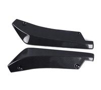 Alas Faldón Lateral Extensión de Falda Lateral Tira de Parachoques Delantero y Trasero Universal, difusor de alerón, Divisor, Protector de arañazos, Winglets(Fibra de Carbon)