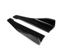 Alas Faldón Lateral para Nissan Todos los Modelos Universal 48cm Parachoques Trasero Divisor Delantal Canards alerón Falda Lateral extensión basculante(Negro)