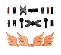 Alas impresas en 3D, alas de figuras de acción, robot articulado