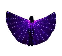 Alas LED genéricas para mujeres, alas de luminosas - Belly Dance Glow Angel Dance Wings con palos telescópicos para niñas
