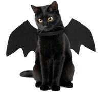Alas Murcielago Gato, Alas de Murciélago para Mascotas, Lindas Alas de Gato, Alas de Murciélago Gatos Cachorro para la Decoración de la Fiesta de Halloween Disfraz de Murciélagos Gatos,Negro S