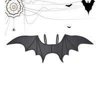 Alas Murciélago Negras Accesorios Disfraz Halloween con Correas Elásticas