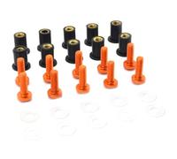 Alas para Moto Kit de Tornillos y Pernos para Parabrisas y carenado de Parabrisas, Tuercas de 5 mm, compatibles con Yamaha XT600 Z Tenere XT1200Z 750 700 Super(Orange)