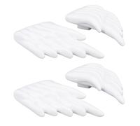 Alas para zapatos de ABS blancas, lavables, 7 x 10,5 cm, 110 g