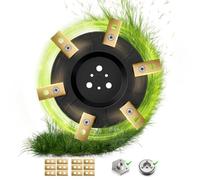 alasemo Disco Desbrozadora, Disco de 6 Cuchillas para Robot Cortacésped, con 12 Klingen, Robot Cortacésped Tuning Zubehör, Compatible con Worx Landroid S&M, Repuestos para Kress, Einhell, Ferrex