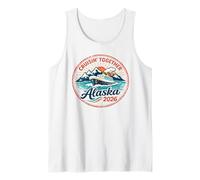 Alaska 2026 Nautical Voyage Cruising Together Diseño Vintage Camiseta sin Mangas