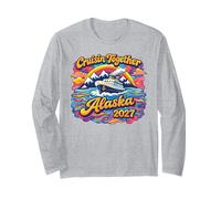 Alaska 2027, diseño Retro de los 70, Hippies cruzando Juntos Manga Larga