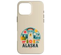 Alaska - Al Aire Libre Estado Naturaleza Montañas Árboles Oso Alce Carcasa para iPhone 16 Pro MAX