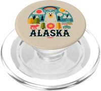 Alaska - Al Aire Libre Estado Naturaleza Montañas Árboles Oso Alce PopSockets PopGrip para MagSafe