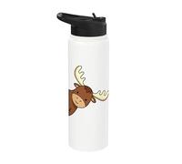 Alaska Alce Alce Ciervo Lindo Divertido Animal de Alaska Stainless Steel Insulated Water Bottle