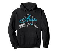 Alaska América con Oso Polar Sudadera con Capucha