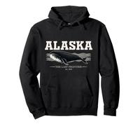 Alaska Bowhead Whale Vintage Alaskan Souvenir Sudadera con Capucha