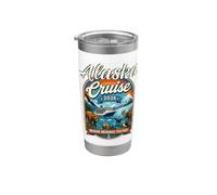 Alaska Cruise 2026 Family Vacation Travel Matching Vaso térmico de acero inoxidable de doble pared