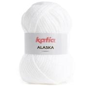ALASKA de Lanas Katia. Ovillo de color blanco