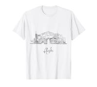 Alaska El Último Horizonte Frontera Viajes Recuerdos Paisaje Urbano Camiseta