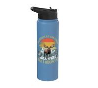 Alaska está llamando y yo alce ir retro vintage Stainless Steel Insulated Water Bottle
