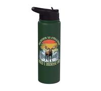 Alaska está llamando y yo alce ir retro vintage Stainless Steel Insulated Water Bottle