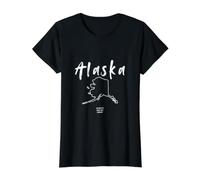 Alaska Has My Heart - Un Regalo imprescindible para un Crucero Camiseta gráfica económica, Mujer, Negro, L