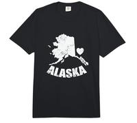 Alaska Heart State Estados Unidos América Comfort Colors Adult Heavyweight T-Shirt